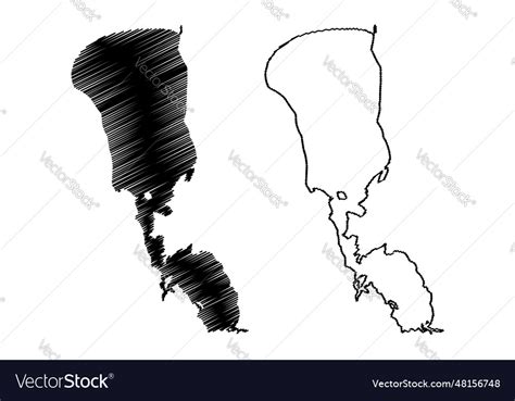 Lake peipus russia russian federation estonia map Vector Image