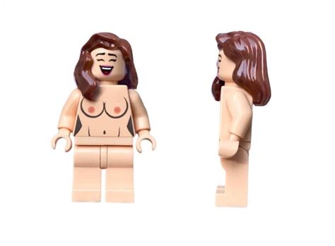 Naked Minifigures With Breasts Custom Design Printed On L GO Parts Skin Color Torso With