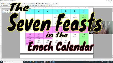 Enoch Calendar Calendar Week Gilli Morissa