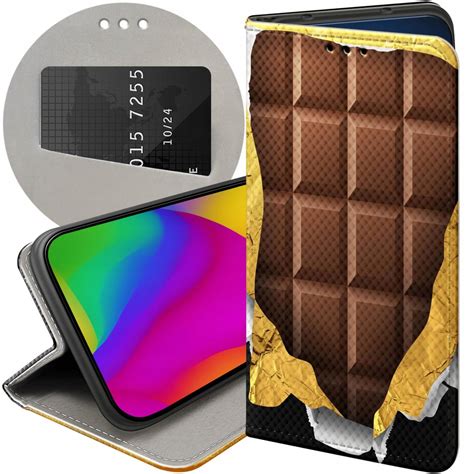 Etui Z Klapką Do Samsung Galaxy A03S Wzory Czekolada Choco Słodycze