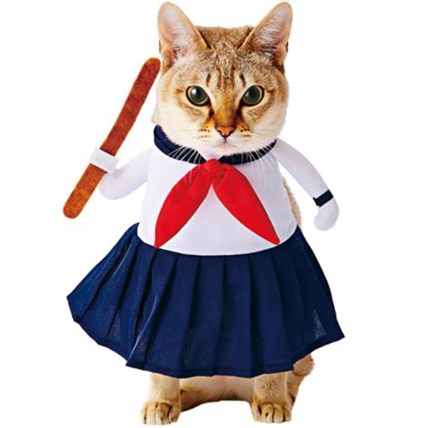 Petio Halloween Women Highschool Uniforms Style Cat Pet Dress Costume