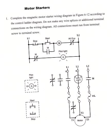 Wiring Diagram For Magnetic Motor Starter Wiring Diagram And Schematics