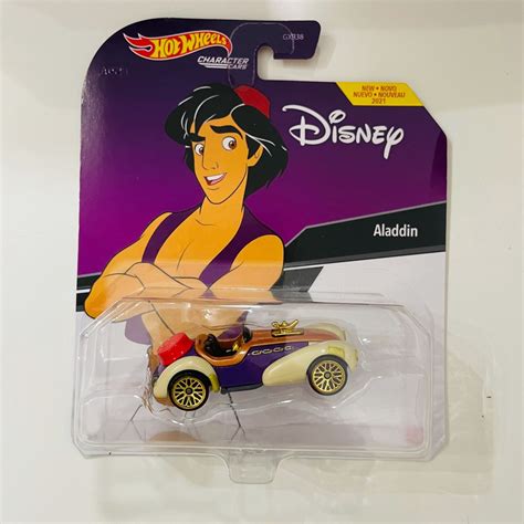 Hot Wheels Carros De Personagem De Rodas Quentes Disney Aladdin Veículo Escala Primeira