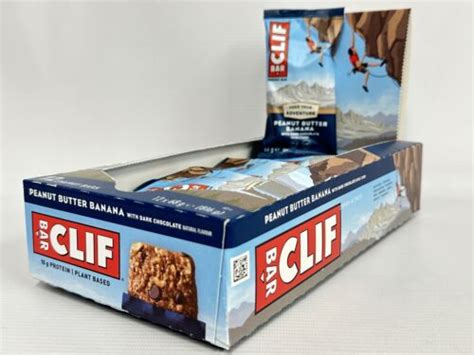 Clif Bar Energy Protein Bars Peanut Butter Banana Dark Chocolate 12 X 68g Ebay