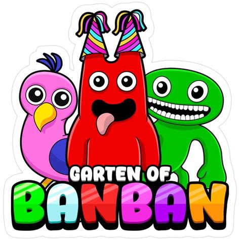 Garten Of Banban Characters Roblox Game Sticker For Sale By