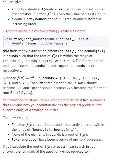 function double fdouble   cheggcom