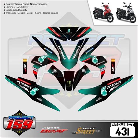 Jual P 431 Sticker Decal All New Beat ESP X Street Petronas Livery Di