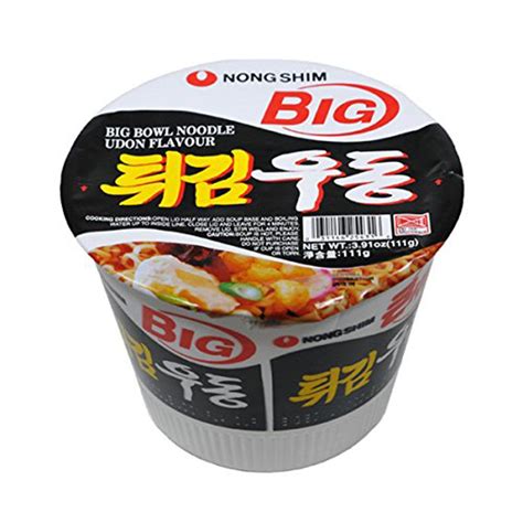 Tempura Udon Cup Noodle Big Nong Shim 111g Nong Shin Instantâneos E Noodles Kampai Produtos