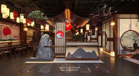 164. Japanese Restaurant Interior 3D Model