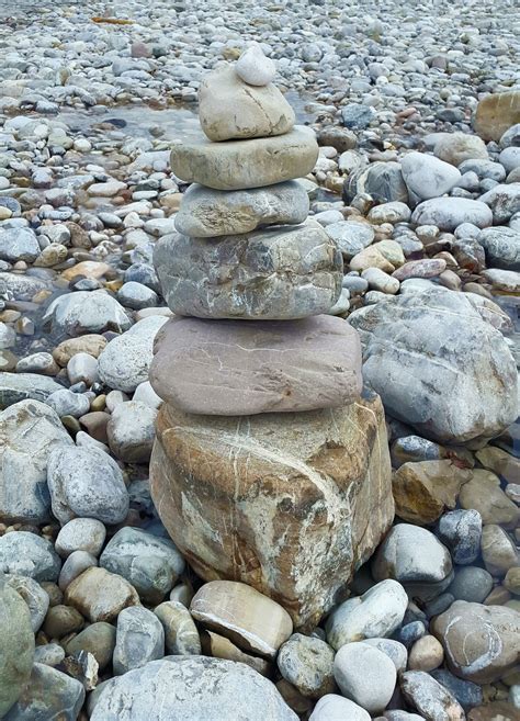 Free Images Sea Nature Rock Shore Cobblestone Pile Balance