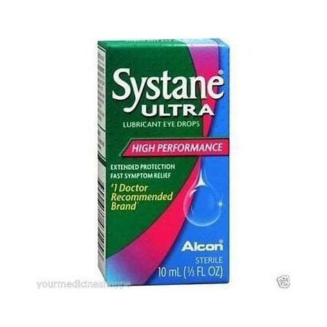 Systane Ultra Lubricant Eye Drops High Performance Symptom Relief 10ml