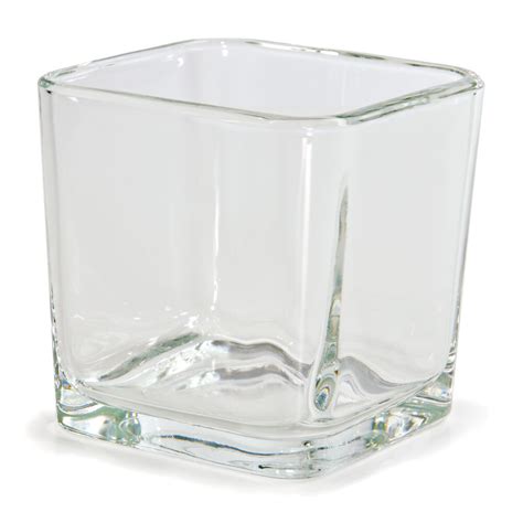 Libbey 5476 22 oz. Cube Votive Candle Holder - 12 / Case