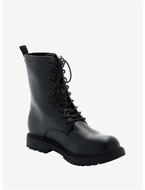 Black Combat Boots Hot Topic