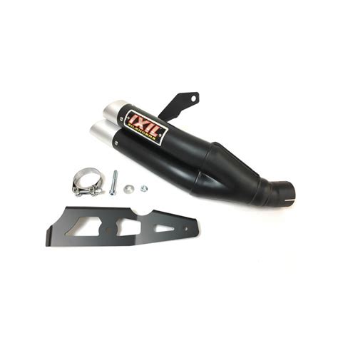 Silencieux IXIL Dual Hyperlow L3XB Inox Noir Alu Kawasaki Z900 Full