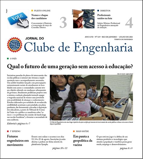 Jornal Do Clube De Engenharia Nº619 Clube De Engenharia Em Revista