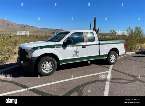 Arizona State Park And Trails Official Vehicle Parked At Picacho Peak