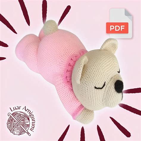 Receita Amigurumi Urso Dorminhoco Elo7 Produtos Especiais