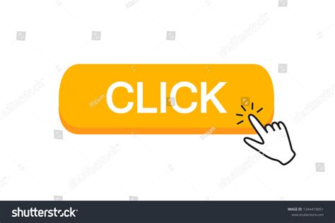 Click Button With Hand Cursor Pointer Clicking Royalty Free Stock