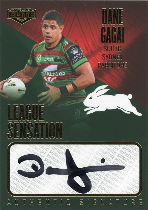 2021 Nrl Elite League Sensation Signature Team Lst12 Dane Gagai South