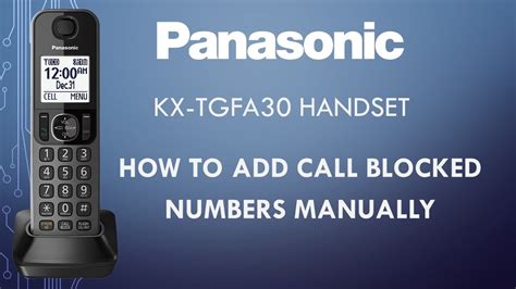 Panasonic Phone Blocked Calls Full How To Fix