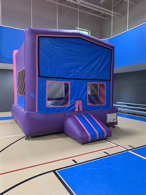 13x13 Bounce House Pink And Purple Best Hire Service In Texas Play And Party Inflatables