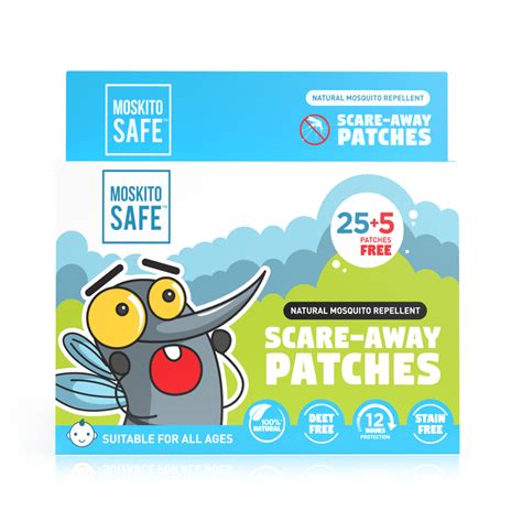 Moskito Safe Mosquito Repellent Patches 25 5 Patches Girlco