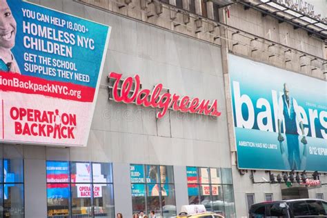 Walgreens Store Exterior And Sign Walgreens Is The Largest Drug