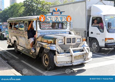 Traditional Jeepneys In Manila Philippines Editorial Image