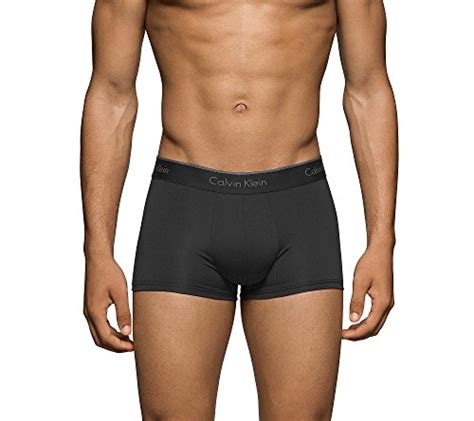 Calvin Klein Men S Stretch Microfiber Multipack Low Rise Trunks Black