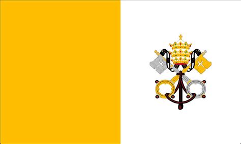 Vatican City (Papal) 4" x 6" Stick Flags