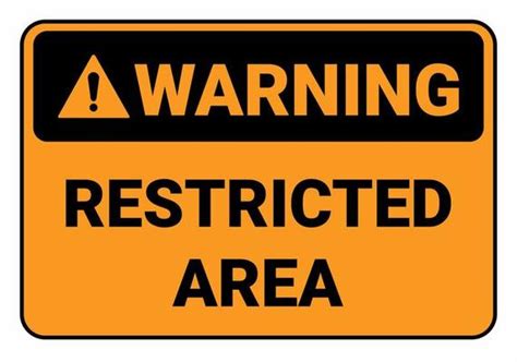 Restricted Area Sign Vector Art Icons And Graphics For Free Download