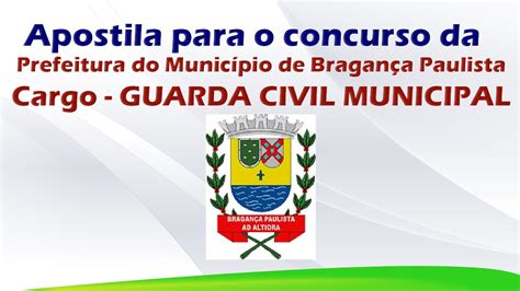 Apostila Para O Concurso Da Prefeitura De Bragança Paulista Cargo