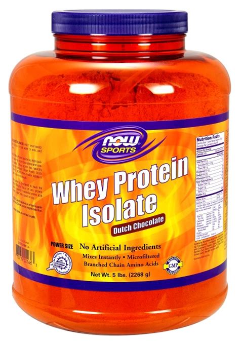 Now Foods Whey Protein Isolate Chocolate 5 Lbs