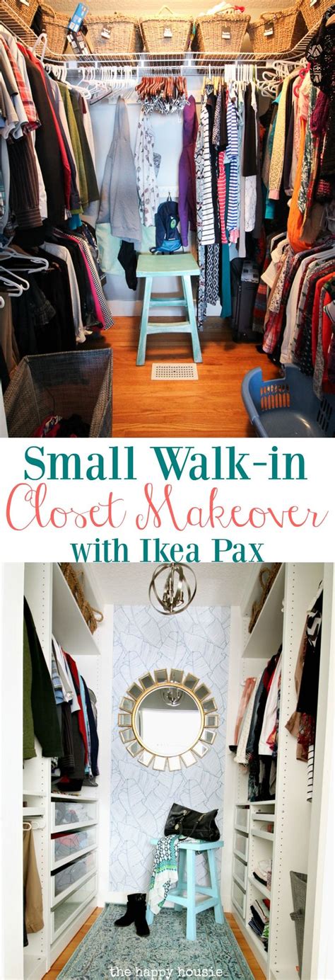 Small Walk In Closet Makeover Reveal With Ikea Pax Removable