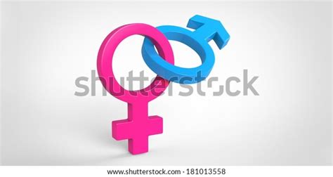 3 D Male Female Sex Symbol ภาพประกอบสต็อก 181013558 Shutterstock