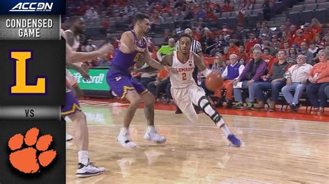 Lipscomb Vs Clemson Condensed Game 2018 19 Acc Basketball Youtube