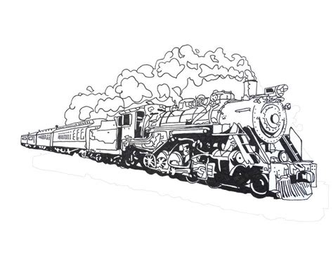 Steam Engine Drawing by Jeffrey Hoffmann | Saatchi Art