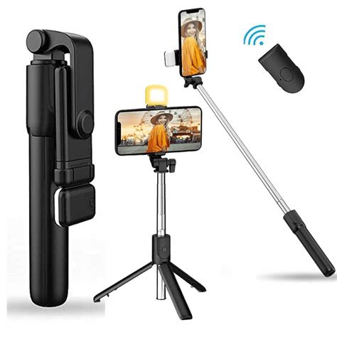 Selfie Stick Kijek Do Zdj Statyw Tripod Pilot Bluetooth Uchwyt Led