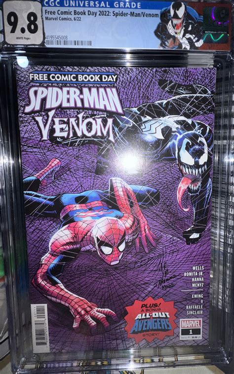 FCBD 2022 Spider-Man Venom #1 With Venom Label CGC 9.8 | Comic Books - Modern Age, Marvel ...