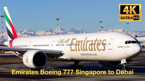 Full Trip Report Emirates Boeing 777 Singapore SIN To Dubai DXB