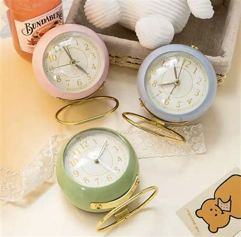 Retro Vintage White Alarm Clock on Carousell