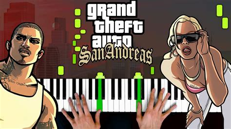 Gta San Andreas Main Theme Piano Tutorial Youtube