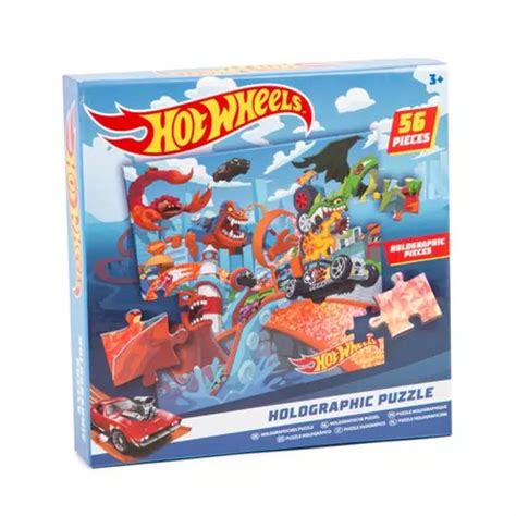 Puzzle holograficzne Hot wheels 56 elementów