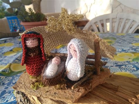 MINI PRESEPE FATTO A MANO Feste Natale di Filo e creatività su