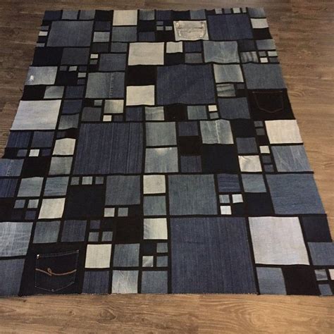 Stained Glassdenim Quilt Pattern Etsy Australia Denim Quilt Patterns Denim Quilt Quilt