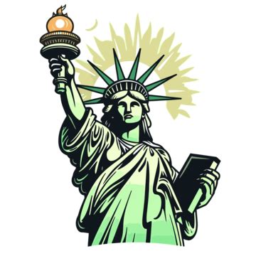 Statue Of Liberty Clipart Statue Of Liberty Holding A Torch And Book