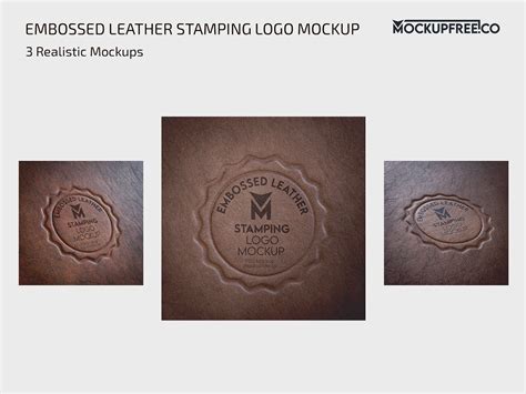 Free Embossed Leather Stamping Logo Mockup On Behance