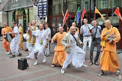 Russian Hare Krishna Dancers On Old Arbat Artlook Photography