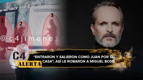 Así fue el robo a la casa de Miguel Bosé filtran imágenes de los