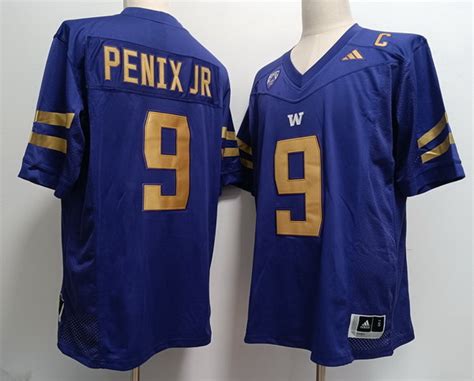 Men Washington Huskies Michael Penix Jr Stitched Football Purple